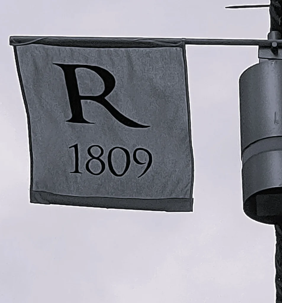 Fahne mit Aufschrift R 1809